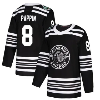 Men's Jim Pappin Chicago Blackhawks 2019 Winter Classic Jersey - Black Authentic