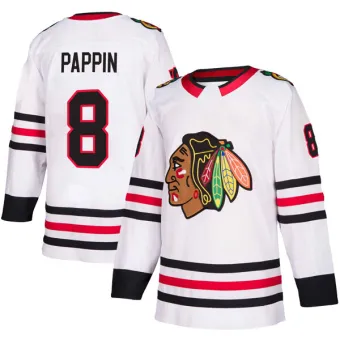 Men's Jim Pappin Chicago Blackhawks Away Jersey - White Authentic