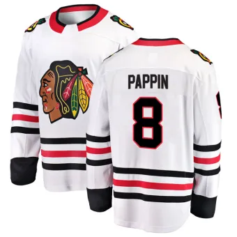 Men's Jim Pappin Chicago Blackhawks Away Jersey - White Breakaway