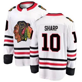 Men's Patrick Sharp Chicago Blackhawks Away Jersey - White Breakaway