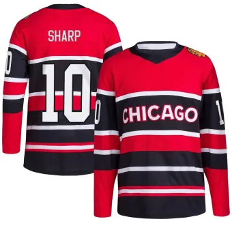 Men's Patrick Sharp Chicago Blackhawks Red Reverse Retro 2.0 Jersey - Black Authentic