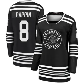 Women's Jim Pappin Chicago Blackhawks Alternate 2019/20 Premier Jersey - Black Breakaway