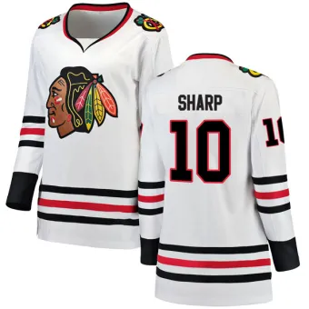 Women's Patrick Sharp Chicago Blackhawks Away Jersey - White Breakaway