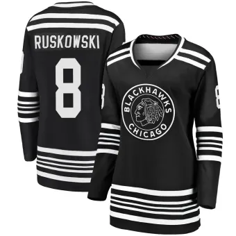 Women's Terry Ruskowski Chicago Blackhawks Alternate 2019/20 Premier Jersey - Black Breakaway