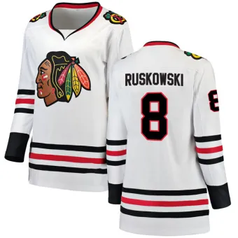 Women's Terry Ruskowski Chicago Blackhawks Away Jersey - White Breakaway