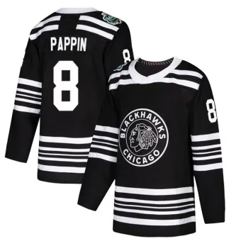 Youth Jim Pappin Chicago Blackhawks 2019 Winter Classic Jersey - Black Authentic