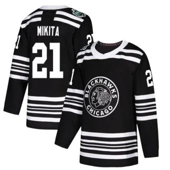 Youth Stan Mikita Chicago Blackhawks 2019 Winter Classic Jersey - Black Authentic