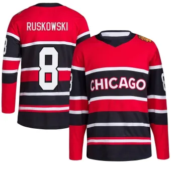 Youth Terry Ruskowski Chicago Blackhawks Red Reverse Retro 2.0 Jersey - Black Authentic