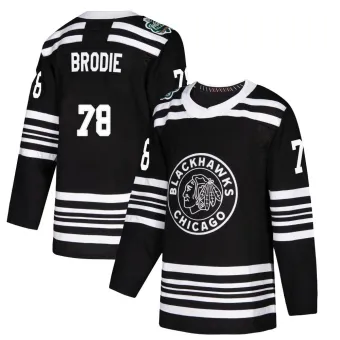 Youth TJ Brodie Chicago Blackhawks 2019 Winter Classic Jersey - Black Authentic